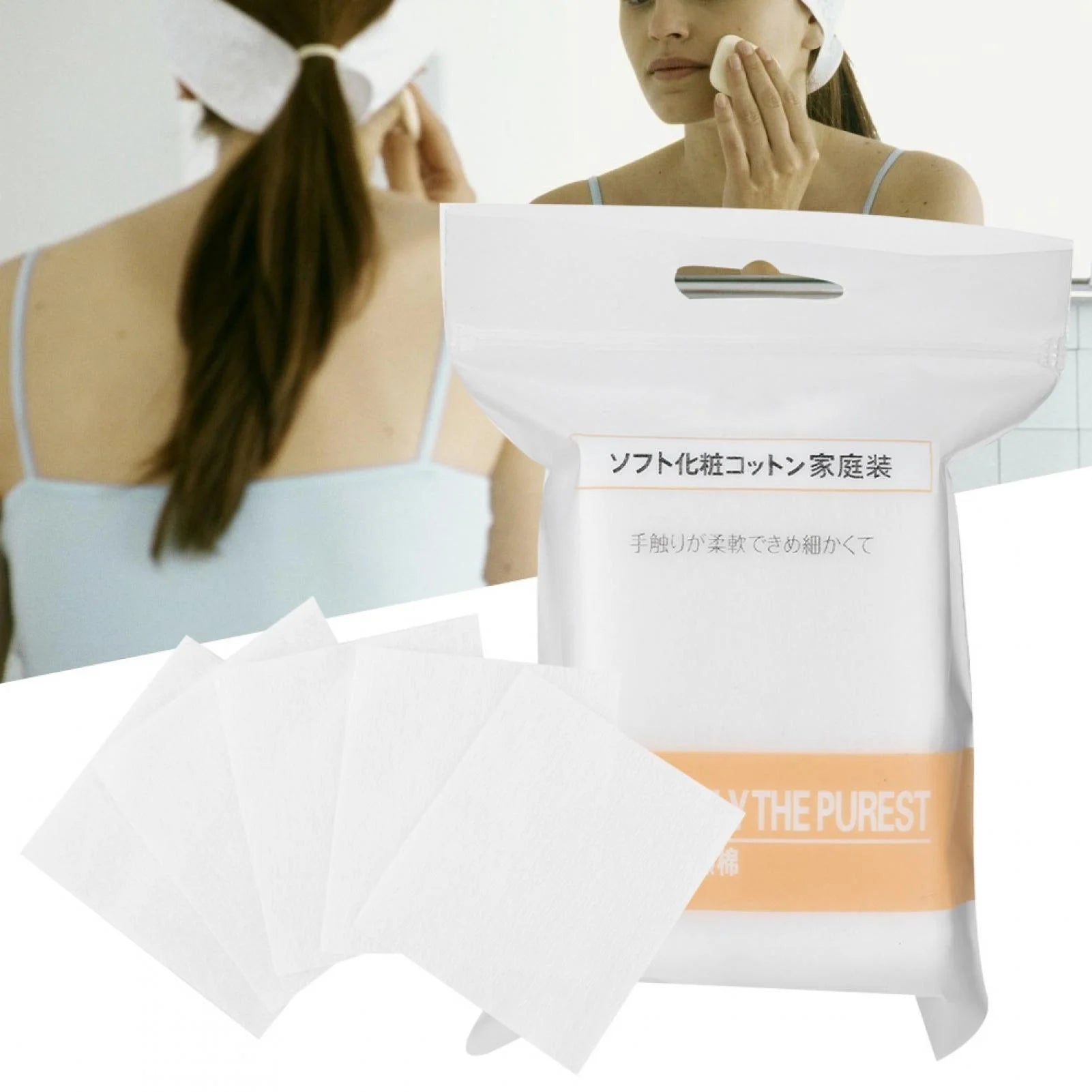 Kritne Makeup Cotton Pads Cosmetic Remover Soft Skin Care Cleaning Wipe, Cotton Wipe, Cotton Makeup Remover