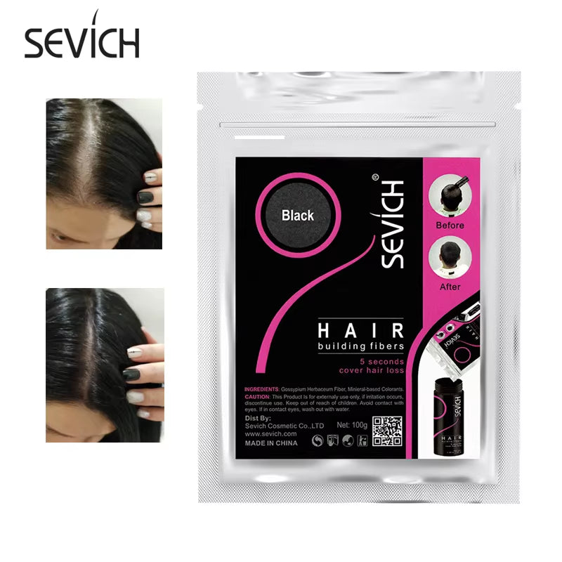 Blender Conceal Styling Fiber Hair Powders Thinning Loss Building Hair Fibers Keratin Eyelash Extension 100G Black 10 Colors