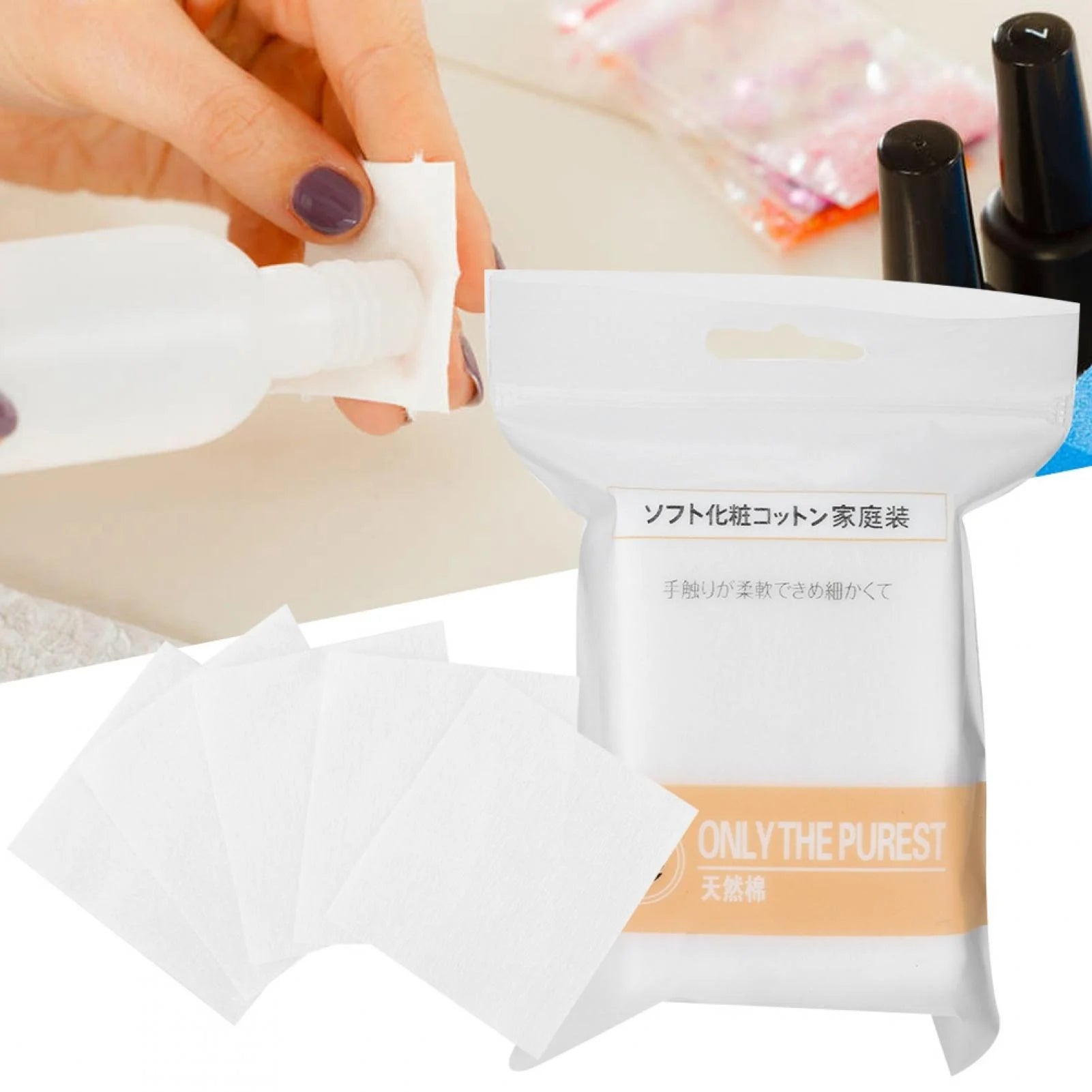 Kritne Makeup Cotton Pads Cosmetic Remover Soft Skin Care Cleaning Wipe, Cotton Wipe, Cotton Makeup Remover