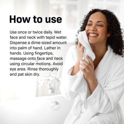 Skincare Purifying Cleansing Gel with Salicylic Acid, Concentrated Exfoliating Daily Face Wash for Oily Skin, 3.4 Ounces