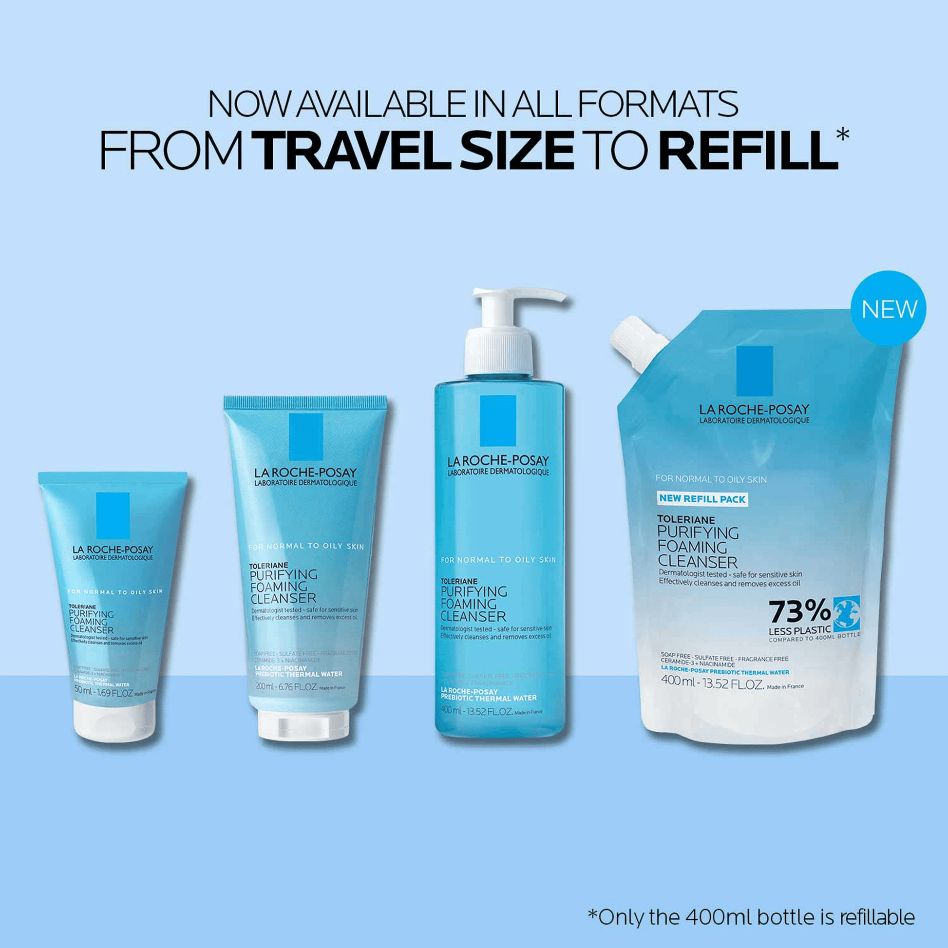 Toleriane Purifying Foaming Facial Cleanser, 13.52 Fl Oz