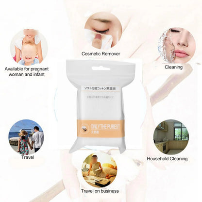 Kritne Makeup Cotton Pads Cosmetic Remover Soft Skin Care Cleaning Wipe, Cotton Wipe, Cotton Makeup Remover